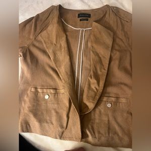 Massimo Dutti leather jacket. XS